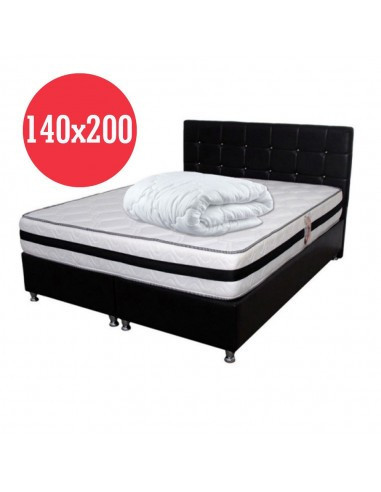 Set Saltea Memory Foam cu arcuri Azalee 140x200x25 plus pilota iarna microfibra 180x200