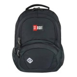 Ghiozdan cu 4 compartimente, St Majewski, St. Right St. Black, 42 cm