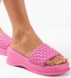 Cumpara ieftin Platforme dama Salma Fuchsia