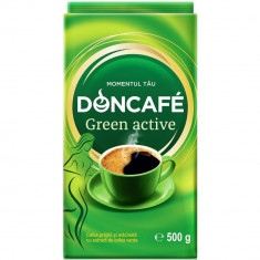 Cafea Macinata Doncafe Green Active, 500 g, Extract de Cafea Verde, Doncafe Green Active Cafea Macinata, Cafea Macinata cu Antioxidanti Naturali Donca