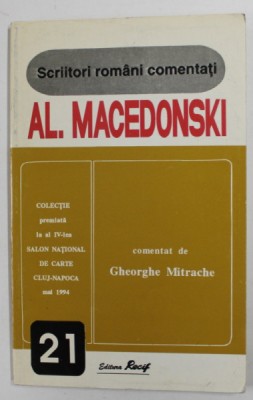 AL. MACEDONSKI , comentat de GHEORGHE MITRACHE , 1996 foto