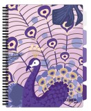 Caiet cu Spirala si Separatoare Strigo Pads Project Book Jungle A4, Matematica, Mov