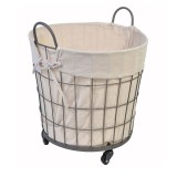 Cos depozitare lemne pentru semineu, 40 x 30 cm, sac panza, roti deplasare, General