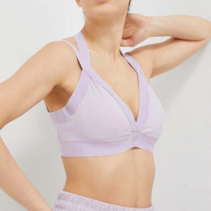 Fila sutien sport Revel culoarea violet, neted