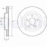 Disc frana Mercedes A-Class, B Class Sports, Cla, Cla Shooting Brake, Gla-Class Motor A 220 4-matic, A 220 CDI, A 220 CDI 4-matic, A 220 d,