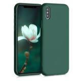 Husa pentru Apple iPhone X / iPhone XS, Silicon, Verde, 52975.169, Carcasa, Kwmobile