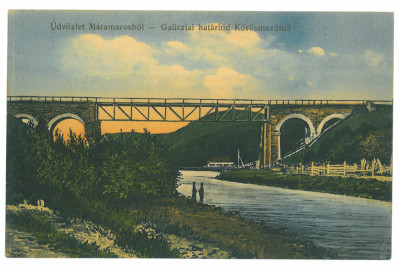 4896 - MARAMURES, Bridge, Romania - old postcard, CENSOR - used - 1915 foto