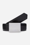 Karl Lagerfeld curea de piele femei, culoarea negru, A2W33051