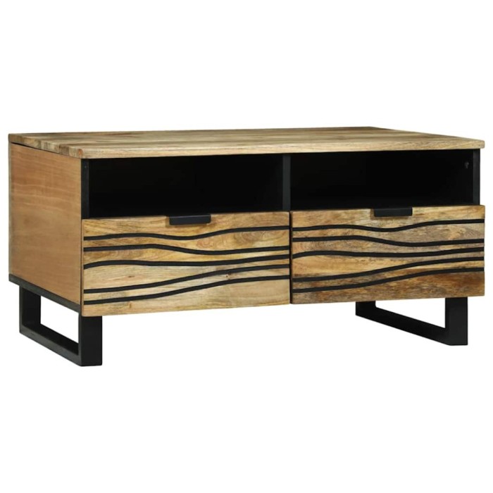 vidaXL Masă de cafea - 80 x 54 x 40 cm - Lemn de mango
