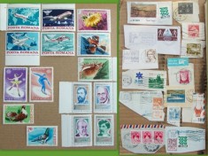 Timbre romanesti din anii 1980 nestampilate si din anii 1950 stampilate + straine stampilate