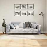 vidaXL Covor pufos &quot;PAMPLONA&quot; cu fire &icirc;nalte, crem modern, 100x200 cm