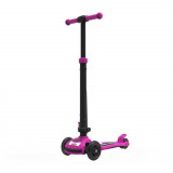 Trotineta pliabila cu lumini Power Scooter Roz, Pilsan