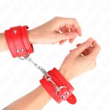Kink Wrist Restraint-Cătușe Simple pentru &Icirc;ncheieturi Roșii