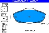 ATE 13.0460-3847.2 set placute frana,frana disc