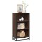Gossi biblioteca, stejar maro, 60x35x107,5 cm, lemn prelucrat