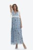 Rochie lunga din viscoza cu imprimeu Santorini, L, M, S, XL, XS, Onibon
