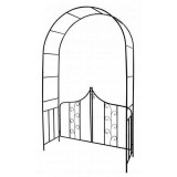 Arcada metalica, pergola, pentru gradina, cu portita, 138x40x240 cm, Gardenline