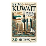 ESIM Kuwait, Unlimited Standard, 30 Days