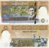 TUNISIA █ bancnota █ 30 Dinars █ 1997 █ P-89 █ UNC █ necirculata