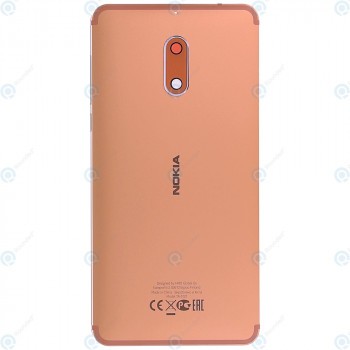 Nokia 6 Capac baterie alb cupru 20PLEMW0017 foto