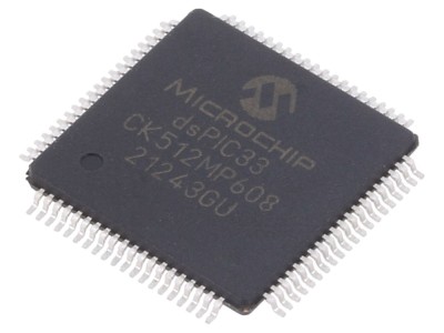 Microcontroler dsPIC 512kB SRAM TQFP80 foto