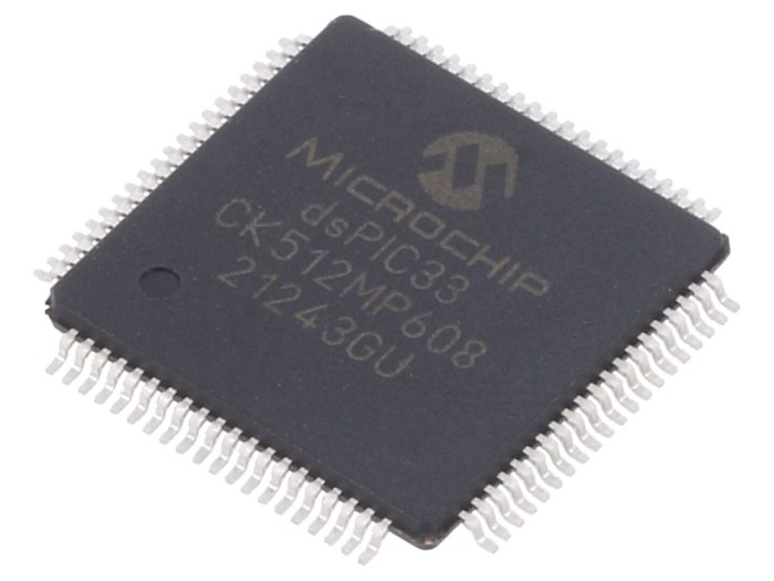 Microcontroler dsPIC 512kB SRAM TQFP80