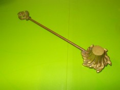 Superb obiect vechi din BRONZ masiv pentru STINS LUMANARI , stingator 25 cm