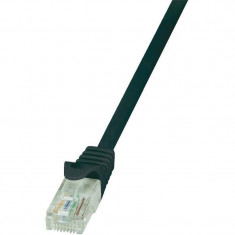 Cablu UTP Logilink Patchcord Cat 5e 0.5m Negru foto