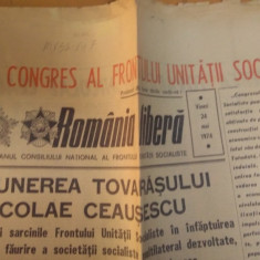 Ziarul România Liberă, Anul 32, Nr.9200, 24 mai 1974 - Ceaușescu, Internațional