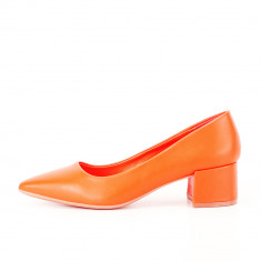 Pantofi portocalii Anita foto