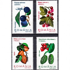 Romania 2001 FRUCTE DE PADURE -serie 4 timbre LP1547 MNH**