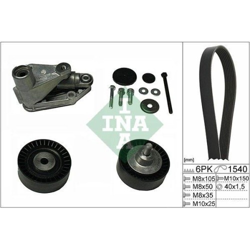 Set curea transmisie BMW 5 (E60) 12.01-03.10, 5 Touring (E61) 03.04-12.10, 7 (E65 E66 E67) 07.01-12.09, X3 (E83) 01.03-12.11, INA