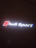 Set 2 Holograme LED cu LOGO AUDI SPORT pentru Portiere