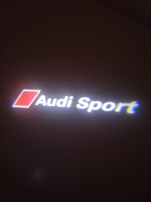 Holograme led usi AUDI Sport, set 2 bucati foto