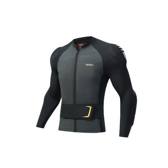 Geaca de vara moto cu armura, sistem avansat de ventilație, protectii full body certificate CE, centura cu element reflectorizant detasabila, confort