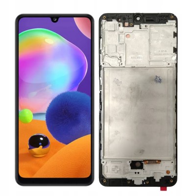 Display Samsung Galaxy A31 A315 Compatibil OLED cu Rama Negru foto