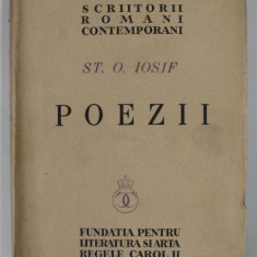 POEZII de ST.O. IOSIF , 1939 , PREZINTA PETE SI URME DE UZURA