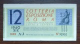 Bilet loterie Italia 1940