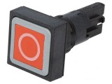 Comutator Apăsare 16mm Roșu