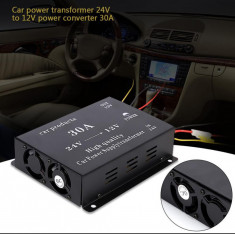 Convertor 24v in 12v 30 Amperi pentru Camioane Auto Tir Utilaje foto