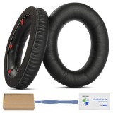 Set 2 bureti de schimb pentru casti HyperX Cloud Revolver, Revolver S Gaming, Over-Ear - Negru - Spuma cu memorie - Piele ecologica