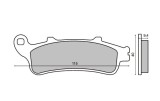 Placute frana fata scuter Honda Pantheon 125cc