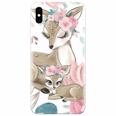 Husa silicon pentru Apple Iphone XS Max, Deers foto
