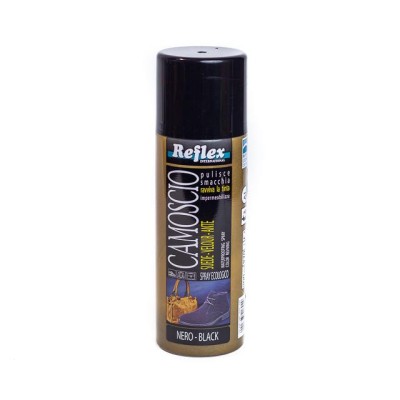 Spray pentru piele &amp;icirc;ntoarsă Reflex Camoscio 200ml Negru - Black foto