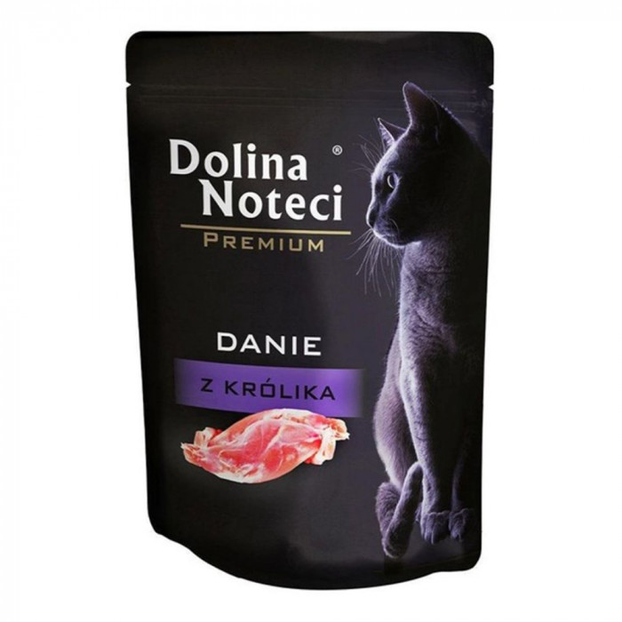 Dolina Noteci Premium Cat Dish with Rabbit 85 g