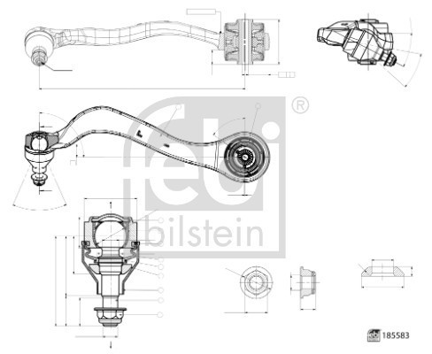 FEBI BILSTEIN 185583 Brat, suspensie roata