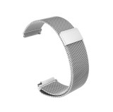 Curea tip Milanese Loop compatibila cu Huawei Watch GT 7 46mm, Telescoape QR, 22mm, Silver, Size S
