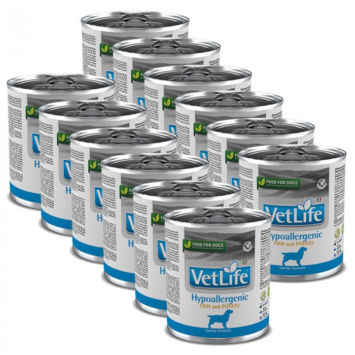 Farmina Vet Life Hypoallergenic Fish &amp;amp; Potato Canine 12 x 300 g