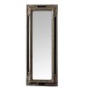 Oglinda perete din lemn Champagne Black 35 cm x 90 cm, Inart