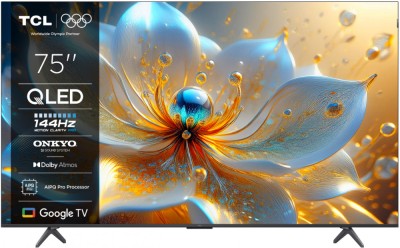 Televizor TCL QLED 75T8C, 189 cm, Smart Google TV, 4K foto